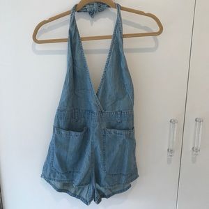 Free people denim romper